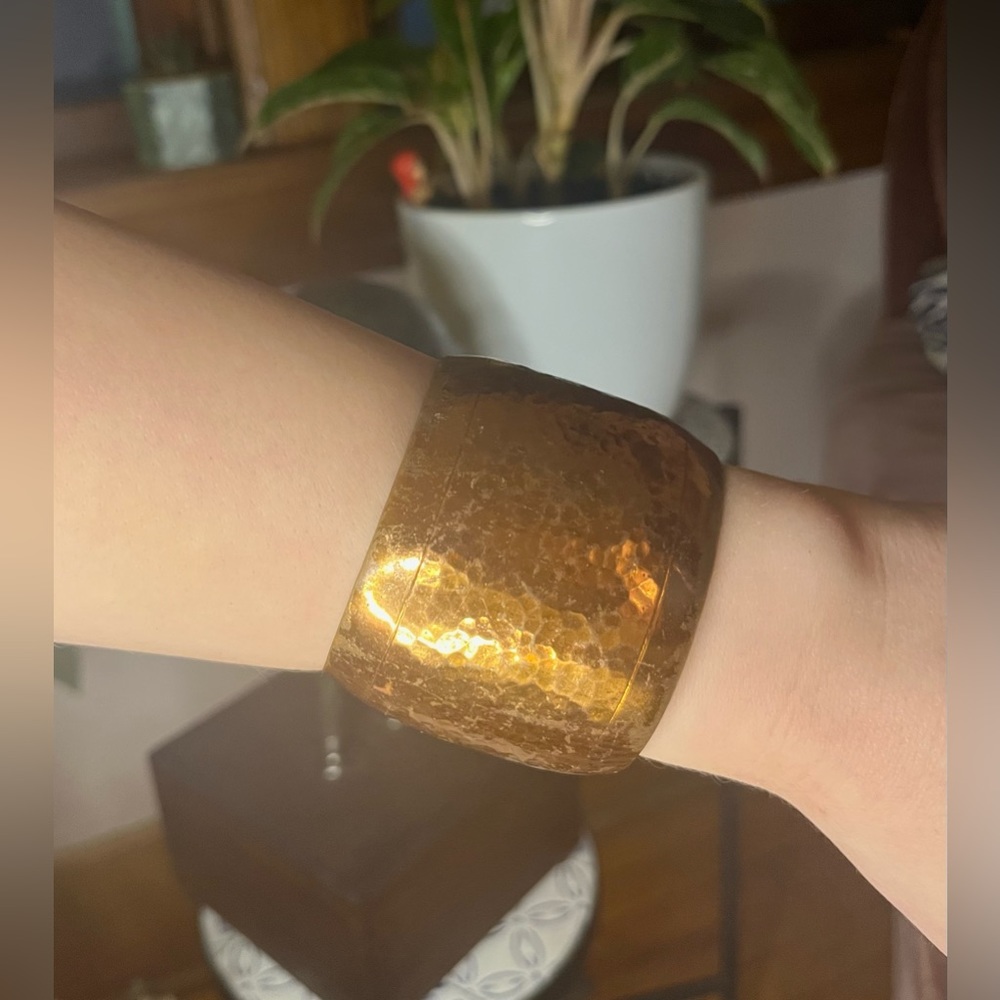 Vintage copper cuff bracelet